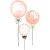 Sticker ballons rose à pois dorés Flamingo by Lucie Bellion