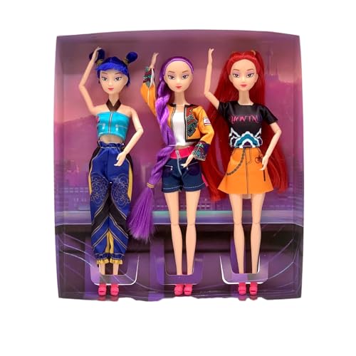 Rumi Mira Zoey Set Figurines Rumi Mira Zoey 30cm Demon Hunters – Cadeau Idéal Anime K-Pop | Collection Premium